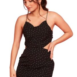 The Kain Casual Midnight Elegance Dress for Women (in, Alpha, XL, Regular, Black)